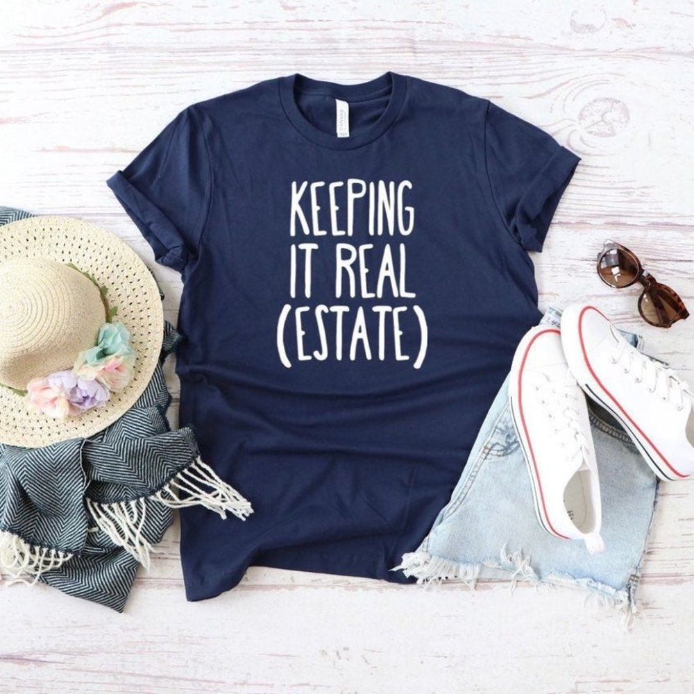 Real Estate Realtor - Navy T-shirt, Graphic Tee